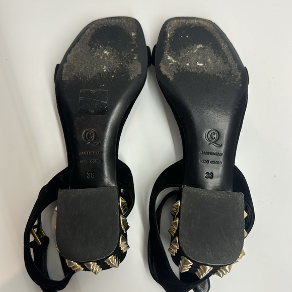 ALEXANDER MCQUEEN SPIKE BLOCK HEEL SANDALS - Picture 14 of 15